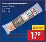 Aktuelle Wurst Angebote bei Netto Marken-Discount in Leverkusen Aktuelles Schinkenzwiebelmettwurst Angebot bei Netto Marken-Discount in Leverkusen ab 1,79 €
