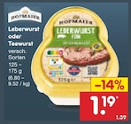 Leberwurst im Angebot bei Netto Marken-Discount in Wiesbaden Leberwurst Angebote von Hoppe bei Netto Marken-Discount Wiesbaden für 1,19 €
