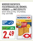 Backfisch oder Fischfrikadellen oder Bremer oder Herings- oder Matjesfilets Angebote von Nordsee bei Marktkauf Bottrop für 2,49 €