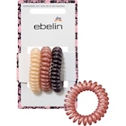Spiralhaargummis, aubergine, rosa, beige von ebelin im aktuellen dm-drogerie markt Prospekt für 2,45 €