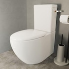 Pack WC à poser avec cuvette, abattant, réservoir, blanc, GoodHome Kentia - GoodHome en promo chez Castorama Sevran à 189,90 €
