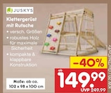 Klettergerüst mit Rutsche von Juskys für 149,99 € bei Netto Marken-Discount im Angebot Klettergerüst mit Rutsche von Juskys im aktuellen Netto Marken-Discount Prospekt