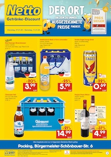 Netto Marken-Discount Prospekt "DER ORT, AN DEM DU IMMER AUSGEZEICHNETE PREISE FINDEST." mit  Seiten (Pocking)