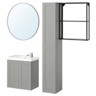 Badezimmer anthrazit/grau Rahmen 64x33x65 cm Angebote von ENHET bei IKEA Ahlen für 385,99 €