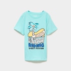 T-shirt à sequins manches courtes coton bleu turquoise garçon - La Halle T-shirt à sequins manches courtes coton bleu turquoise garçon à 7,99 € dans le catalogue La Halle