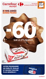 Catalogue Supermarchés de Carrefour Market à Roque-Sainte-Marguerite Prospectus Carrefour Market à Roque-Sainte-Marguerite, "BONNE ANNÉE BONNE PROMO", 56 pages, 14/01/2025 - 26/01/2025