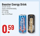 Energy Drink im Angebot bei Trinkgut in Bocholt Energy Drink Angebote von Booster bei Trinkgut Bocholt für 0,59 €