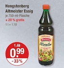 Essig im V-Markt Prospekt Altmeister Essig von Hengstenberg im aktuellen V-Markt Prospekt für 0,99 €