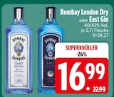 London Dry Gin von Bombay im aktuellen EDEKA Prospekt für 16,99 €