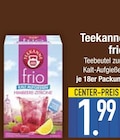 Himbeeren im EDEKA Prospekt frio Himbeere-Zitrone von Teekanne im aktuellen EDEKA Prospekt für 1,99 €