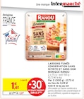 Lardons Fumés Conservation Sans Nitrite et Sans OGM - Monique Ranou dans le catalogue Intermarché Super