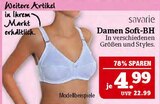 Damen Soft-BH im Angebot bei Marktkauf in Schwabach Damen Soft-BH Angebote von savarie bei Marktkauf Schwabach für 4,99 €