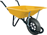 Brouette Polyvalente Jaune 100 L - ALTARD - Tout Faire à Valence Brouette Polyvalente Jaune 100 L - ALTARD en promo chez Tout Faire Valence à 64,90 €
