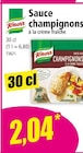 Sauce champignons - Knorr en promo chez Norma Nancy à 2,04 €