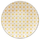 Promo Assiette plate ronde Praia motif blanc jaune noir Ø26.5cm à 1,60 € dans le catalogue Gifi à Saint-Junien