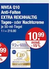 Q10 Anti-Falten EXTRA REICHHALTIG Tagescreme im Angebot bei V-Markt in München Q10 Anti-Falten EXTRA REICHHALTIG Tagescreme Angebote von NIVEA bei V-Markt München für 10,99 €