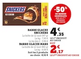 Barre glacée - Snickers en promo chez U Express Barre glacée - Snickers dans le catalogue U Express