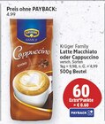 Latte Macchiato oder Cappuccino von Krüger Family für 4,99 € bei E center im Angebot Latte Macchiato oder Cappuccino von Krüger Family im aktuellen E center Prospekt
