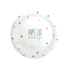 Lot de 6 assiettes “Apéro party” en promo chez Bazarland Béziers à 1,79 €