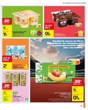 Promos Purée bio dans le catalogue "S'entraîner à bien manger" de Carrefour à la page 7