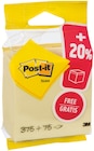 Cube éco jaune pastel 76 x 76mm - Post-it en promo chez Intermarché Cube éco jaune pastel 76 x 76mm - Post-it dans le catalogue Intermarché