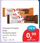 High Proteinriegel von Premier Protein für 0,99 € bei budni im Angebot High Proteinriegel von Premier Protein im aktuellen budni Prospekt