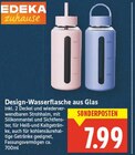 Design-Wasserflasche aus Glas Angebote von EDEKA zuhause bei E center Falkensee für 7,99 €