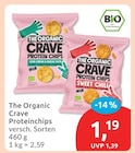 Crave Proteinchips von The Organic im aktuellen budni Prospekt