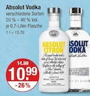 Vodka im V-Markt Prospekt Absolut Citron von Absolut im aktuellen V-Markt Prospekt für 10,99 €