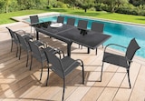 Promo Table extensible Piazza en verre graphite 8 places à 169,00 € dans le catalogue Maxi Bazar à Herblay