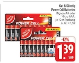 Aktuelles Power Cell Batterien Mignon AA Angebot bei E center in Dresden ab 1,39 €
