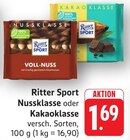 Nussklasse Angebote von Ritter Sport bei EDEKA Pirmasens für 1,69 €