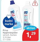 Hygienespüler von Priva für 1,29 € bei budni im Angebot Hygienespüler von Priva im aktuellen budni Prospekt