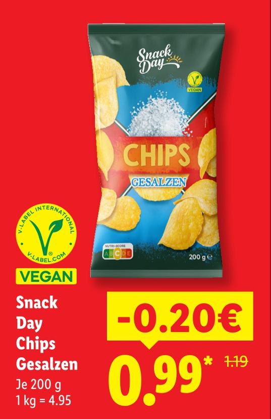 Chips Gesalzen
