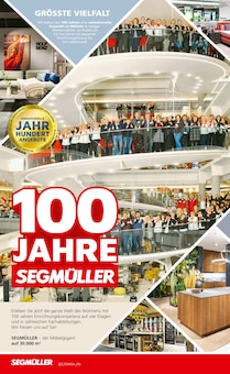 Segmüller Prospekt Pulheim "100 JAHRE SEGMÜLLER" mit 40 Seiten