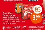 Softdrinks Angebote von Coca-Cola, Fanta, Sprite oder Mezzo Mix bei tegut Würzburg für 3,99 €