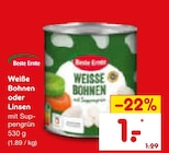 Netto Marken-Discount - Weiße Bohnen Angebot im Prospekt Weiße Bohnen bei Netto Marken-Discount im Prospekt "" für 1,00 €
