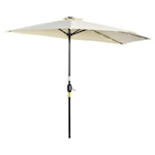 Outsunny Halbrunder Regenschirm beige Eisen B/H/L: ca. 135x240x270 cm für 59,99 € bei POCO im Angebot Outsunny Halbrunder Regenschirm beige Eisen B/H/L: ca. 135x240x270 cm im aktuellen POCO Prospekt