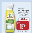 WC-Reiniger im Angebot bei combi in Osnabrück WC-Reiniger Angebote von Frosch bei combi Osnabrück für 1,79 €