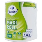 Essuie-tout Maxi Roll - CARREFOUR ESSENTIAL - Carrefour Essuie-tout Maxi Roll - CARREFOUR ESSENTIAL à 3,25 € dans le catalogue Carrefour