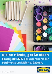 IKEA Prospekt für Haßloch: "Kleine Hände, große Ideen", 1 Seite, 16.03.2026 - 23.03.2026