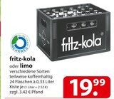 fritz-kola oder limo im Angebot bei famila Nordost in Celle fritz-kola oder limo Angebote bei famila Nordost Celle für 19,99 €