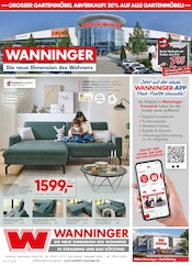 Aktueller Möbel Wanninger Möbel & Einrichtung Prospekt in Dingolfing und Umgebung, "Die neue Dimension des Wohnens" mit 32 Seiten, 18.06.2025 - 28.06.2025