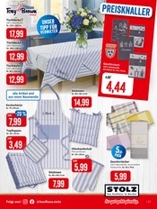Aktueller Kaufhaus Stolz Prospekt mit Tischdecke, "STOLZ. Das Kaufhaus im Norden.", Seite 17