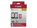 Canon PG-575/CL-576 - Pack de 2 - noir, couleur (cyan, magenta, jaune) + pack photo - cartouche d'encre originale - Canon en promo chez Bureau Vallée Canon PG-575/CL-576 - Pack de 2 - noir, couleur (cyan, magenta, jaune) + pack photo - cartouche d'encre originale - Canon dans le catalogue Bureau Vallée