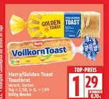 Vollkorn Toast von Harry für 1,29 € bei EDEKA im Angebot Vollkorn Toast von Harry im aktuellen EDEKA Prospekt