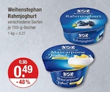 Rahmjoghurt im V-Markt Prospekt Rahmjoghurt von Weihenstephan im aktuellen V-Markt Prospekt für 0,49 €