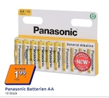 Batterien AA von Panasonic im aktuellen Action Prospekt für 1,99 €