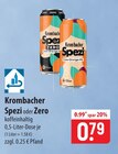Aktuelle Krombacher Angebote bei famila Nordost in Falkensee Aktuelles Spezi oder Zero Angebot bei famila Nordost in Falkensee ab 0,79 €