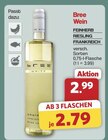 Wein Feinherb Riesling Frankreich von Bree für 2,79 € bei famila Nordwest im Angebot Wein Feinherb Riesling Frankreich von Bree im aktuellen famila Nordwest Prospekt